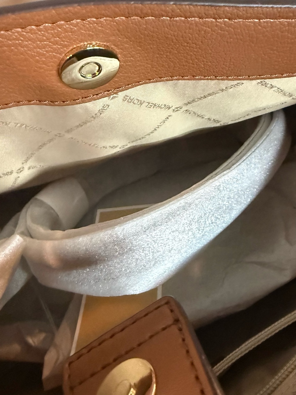 Michael Kors Hamilton Medium Logo Satchel - Picture 7 of 9
